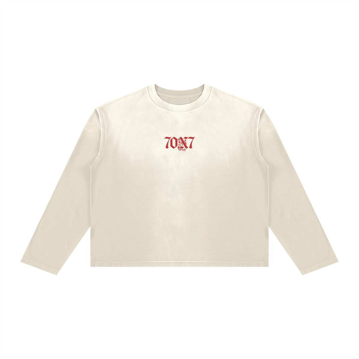"70x7" Unisex Sunfade Boxy Long Sleeve T-Shirt
