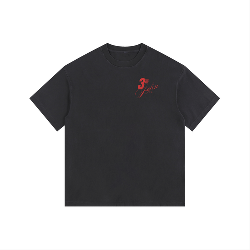 "GODSPEED" Vintage Washed Oversized Cotton T-Shirt