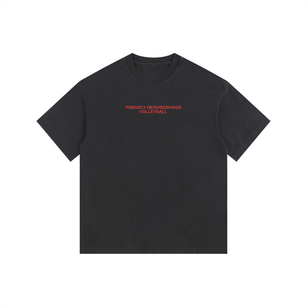 "AFTER HOURS" Volleyball Vintage Washed Oversized Cotton T-Shirt