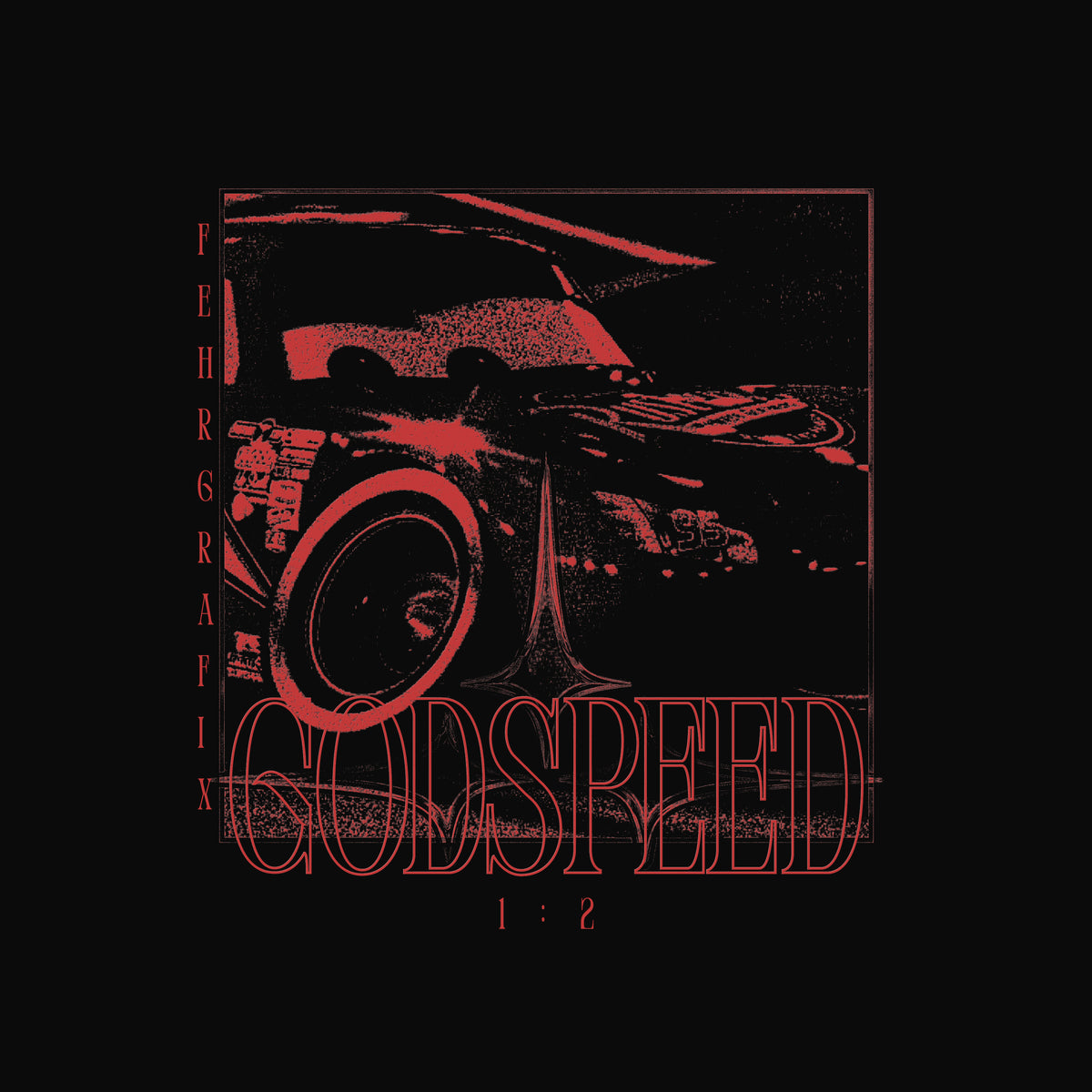 "GODSPEED" Vintage Washed Oversized Cotton T-Shirt