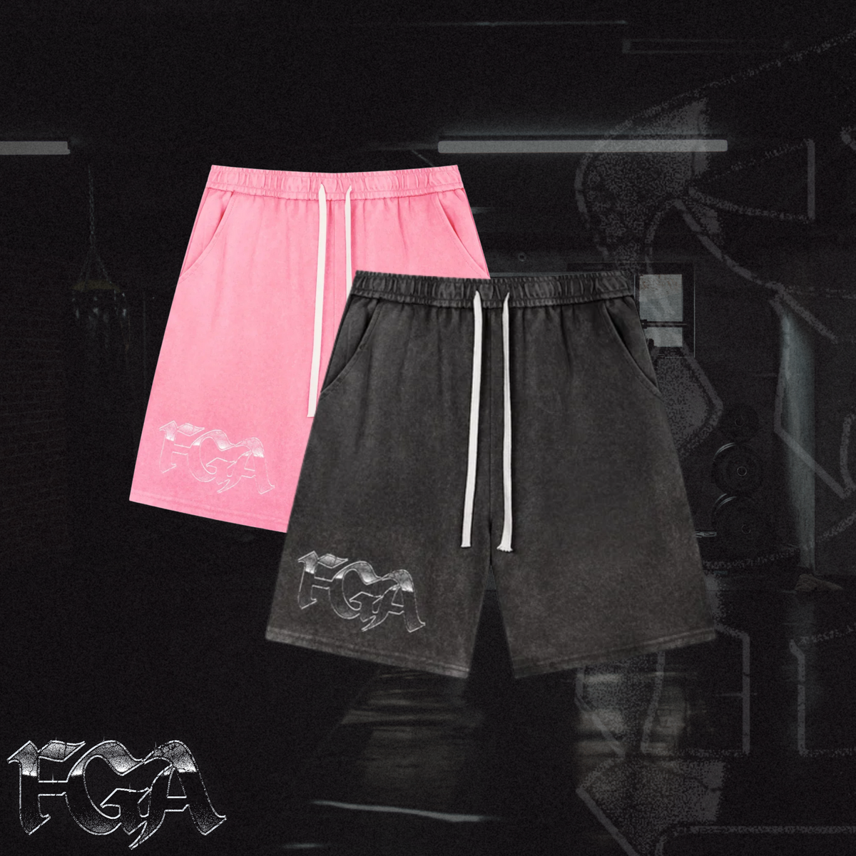 FGA Men’s Vintage Wash Drawstring Shorts